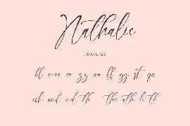 Nathalie Handwriting Script Signature Font