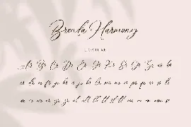 Brenda Harmony Script Handwriting Signature Font