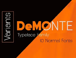 DeMonte  Family font