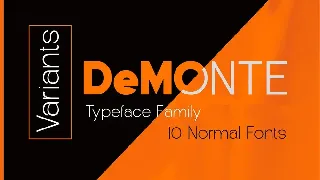 DeMonte  Family font