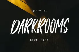 Darkrooms Brushed Font