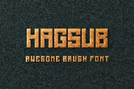 Hagsub - Modern Sans Serif font