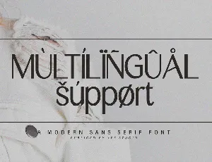 Modern Sans Serif Font