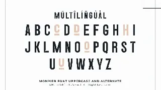 Monpier - Sans Bold Condensed Displat Font