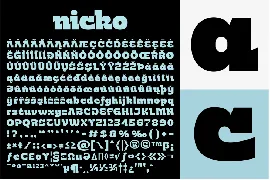 Nicko Typeface font