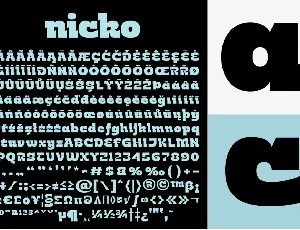 Nicko Typeface font