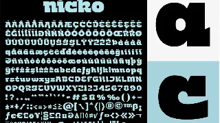 Nicko Typeface font