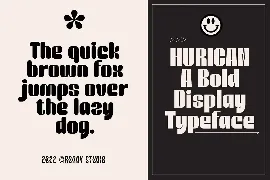 Huricane - A Bold Display Typeface font