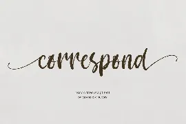 Correspond Script Font