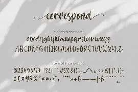 Correspond Script Font