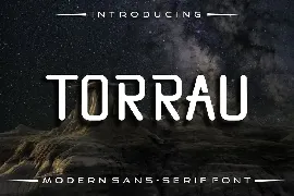 Torrau Modern sans serif font