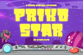 Priko Star Display Font