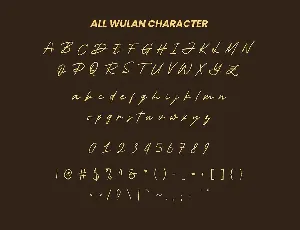 Wulan - Handwritten Font