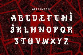 AerialAce - Blackletter Typeface Font