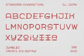 Jumbled Display Font