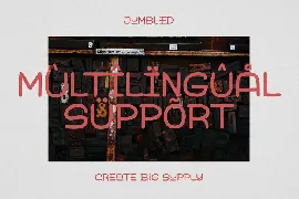 Jumbled Display Font