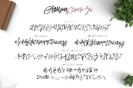 Glamour Font+ 90premade Logo+Pattern