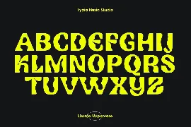 Liesmo - Psychedelic Black Display Sans Font