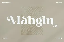 Mahgin Display Font