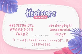 Heatware Flaming Advertisement Font