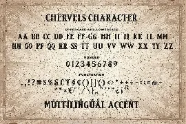 Chervels an Old Fashioned Font