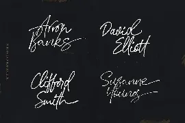 Stephen & Gillion - Signature Script font