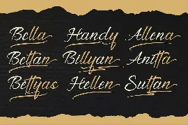 Bethia Dastin - Modern Handwritten Script font