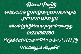 Disco Party - A Retro Bold Script Font