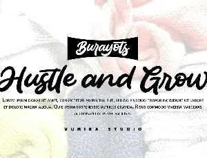 Burayots | Handwriting Script Font