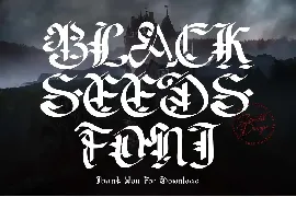 Blackseeds font