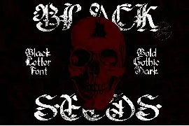 Blackseeds font