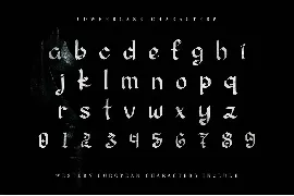 Blackseeds font