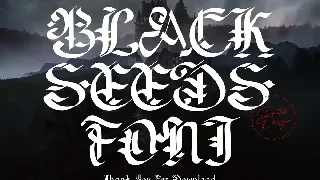 Blackseeds font