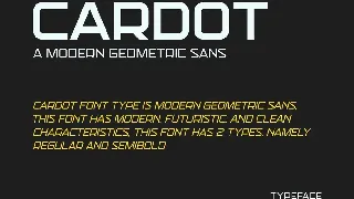 Cardot - A Modern Geometric Sans Font