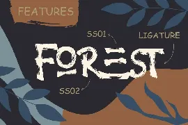 Jungle Handbrush Instagram Font