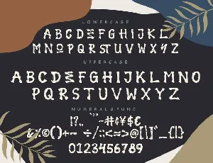 Jungle Handbrush Instagram Font