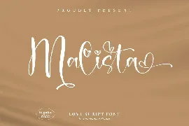 Malista Love Script Font