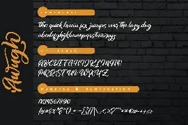 Awugh | A Digistyle Handwriting Script Font