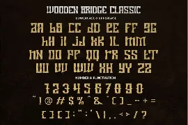 Wooden Bridge - Vintage Display Font