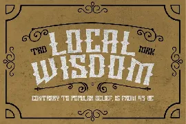 Wooden Bridge - Vintage Display Font