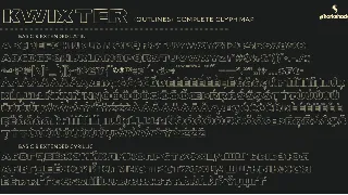 Kwixter font