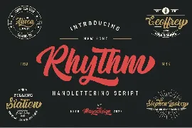 Rhythm Script font