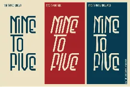 Nine To Five font