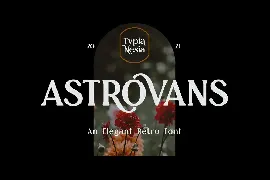 Astrovans - Beauty Summer Vintage Retro Serif font