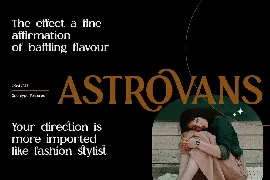 Astrovans - Beauty Summer Vintage Retro Serif font