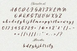 Algetura Cursive Script Font