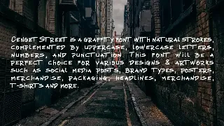 CengetStreet Handwritten Graffitty Font