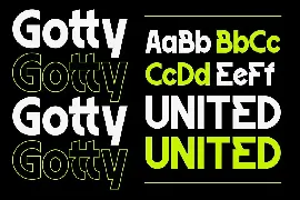 Gotty - A Modern Sans Serif Font