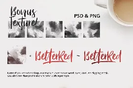 Bitter Rose - Brush Font (+TEXTURES)