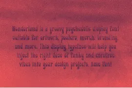 Wonderland - Psychedelic Typeface font